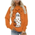 thumbnail image 3 of Makaor Fall Sweatshirts for Women Plus Size Halloween Crew Neck Tops Fleece Long Sleeve Pullover Graphic Clothes, 3 of 8