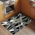 thumbnail image 2 of 2x3 Ft Entryway Area Rug, Sage Green Black Geometric Kitchen Rug Runner Washable Floor Mat, Modern Art Abstract Grey Line Non Slip Indoor Door Mat Throw Carpet for Bathroom Living Room Bedroom, 2 of 8