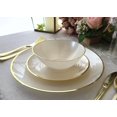 thumbnail image 5 of " OCCASIONS " 640pcs set (80 Guests)-Wedding Party Disposable Plastic Plate Set -80 x 10'' + 80 x 7'' + Silverware + Cups + Napkins (Belize in Ivory & Gold), 5 of 6