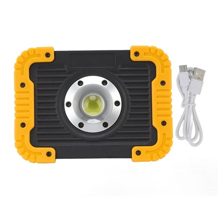

COB Work Light Waterproof USB Charging Portable COB Floodlight with 180 Degree Rotatable Stand for Camping Emergency