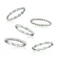 thumbnail image 4 of Ross-Simons Sterling Silver Jewelry Set: 5 Stackable Rings, Women's, Adult, 4 of 6