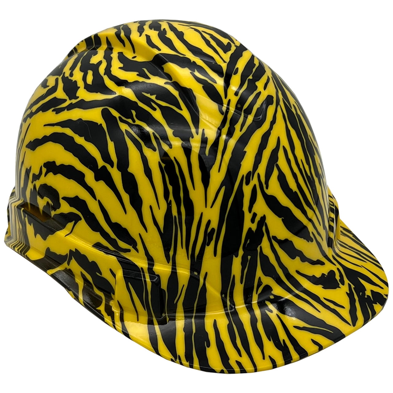 Tiger Yellow Hydro Dipped Hard Hats Cap Style