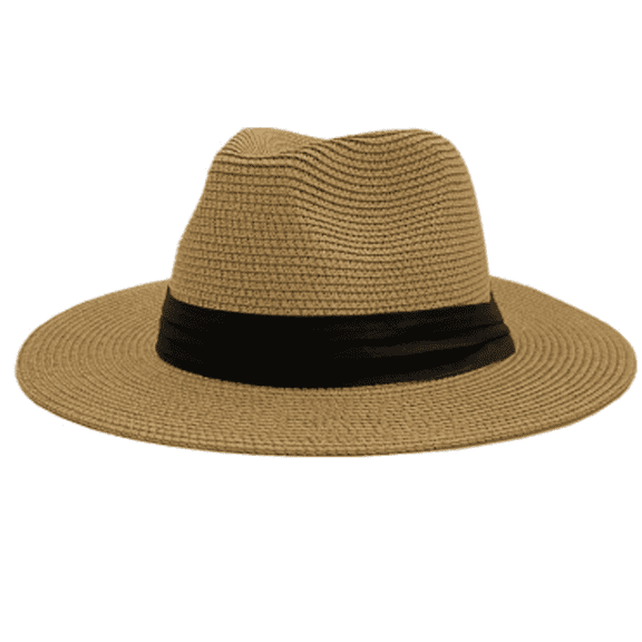 FLORNIX Sun Hat Women Summer Wide Brim Hat Bucket Hats for Woman Four Seasons High Top Foldable Paper Straw Straw Hat,Khaki