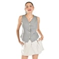thumbnail image 1 of Chaleco estilo sastre Roman Fashion /Juvenil, 2017 (Gris) gris G, 1 of 5