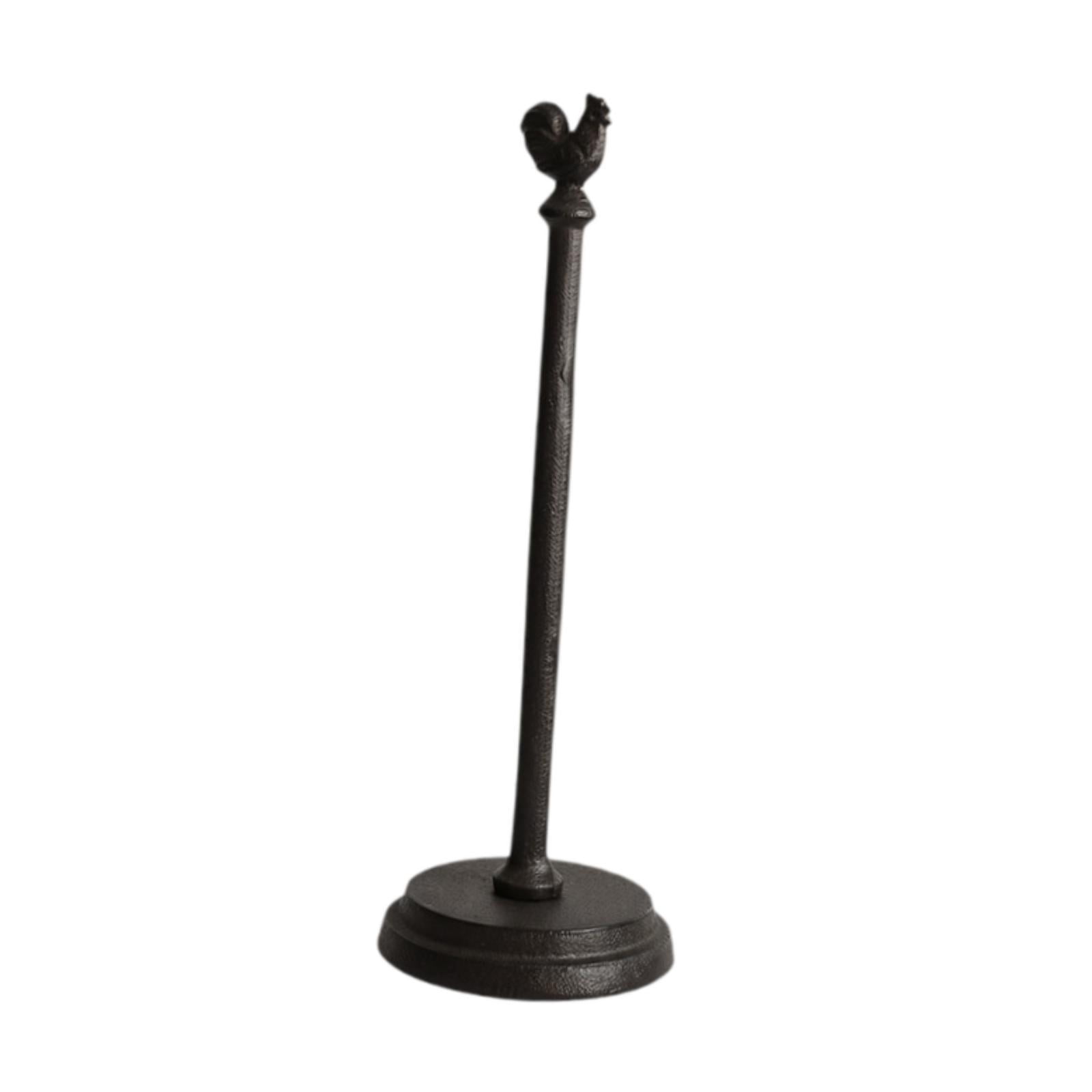 Fiocias European Retro Paper Towel Holder Stable Iron Tissue Stand Organizer for Kitchen