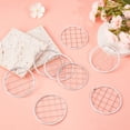 thumbnail image 4 of 24Pcs Mason Jar Holder Lid Insert 304 Stainless Steel Flower Organizer Lid Insert with Square Grids Mesh Lids for Regular Mouth Mason Canning Jars DIY, 4 of 5