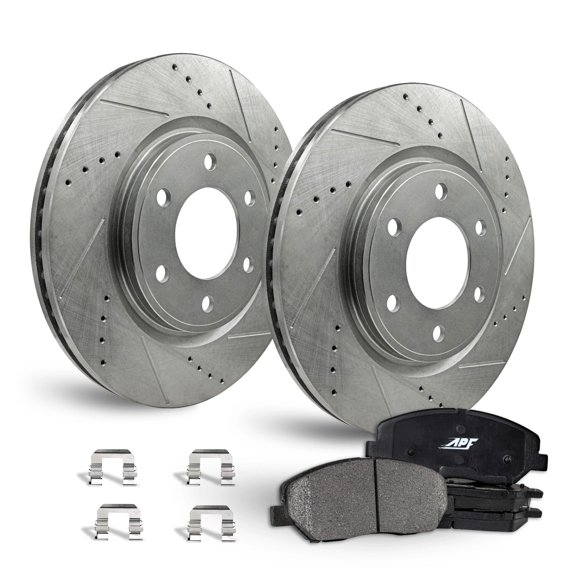 APF Rear Brake Kit Rotors and Pads for Ford Expedition 2002-2006