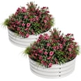 thumbnail image 1 of Gaderth Round Raised Garden Bed, 2x2x1FT Galvanized Steel Raised Garden Bed Kit, Rust Resistant Open Bottom Planter with Reinforced Edge, Easy Assembly for Vegetables, Flowers, Herbs, Fruits, 1 of 7