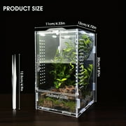 Acrylic Jumping Spider Habitat & Insect Terrarium - Enclosures for Praying Mantises, Frogs & Small Bugs