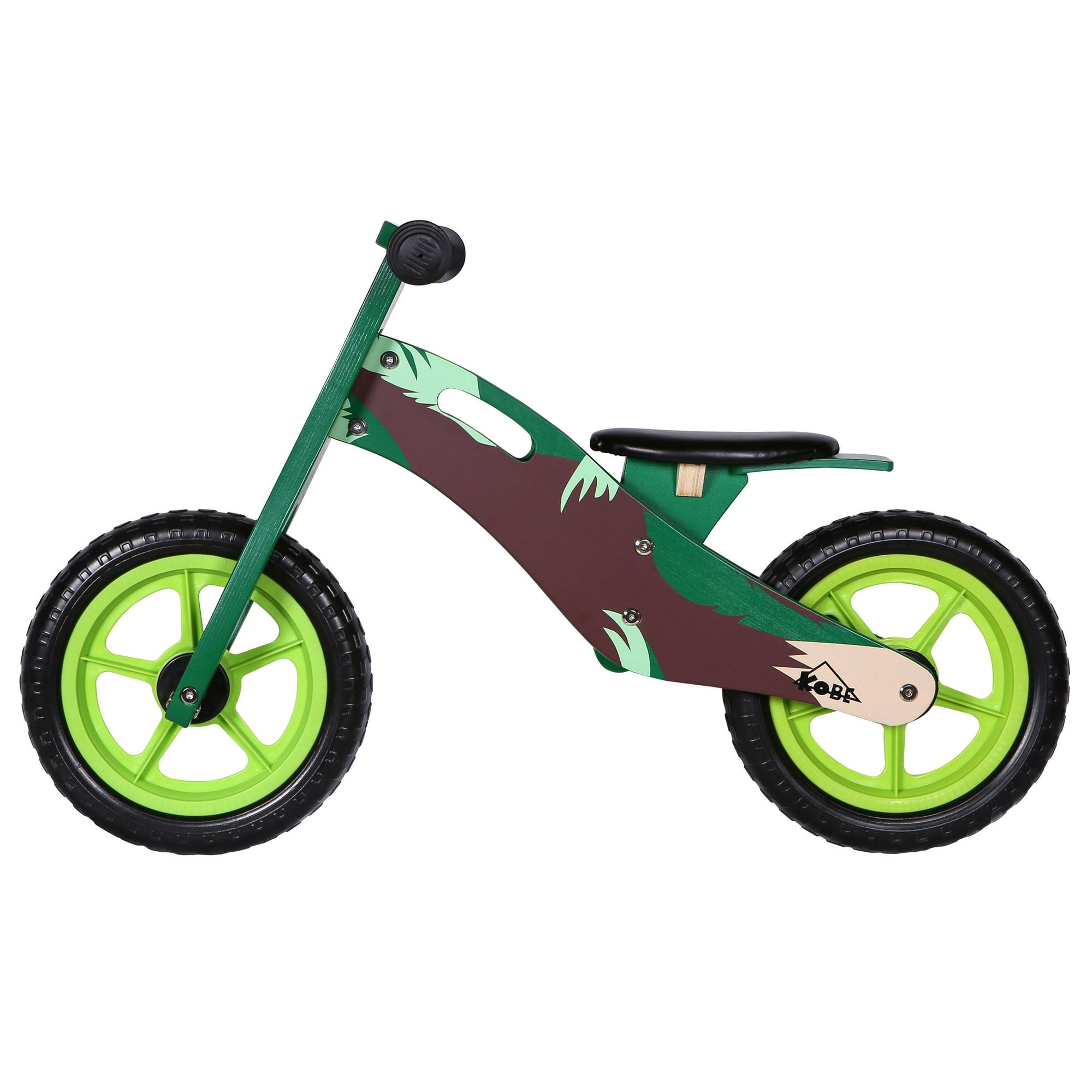 KOBE Wooden Balance Running Bike Birch Wood No Pedals Perfect Training Bike For Toddlers Kids Monkey Walmart