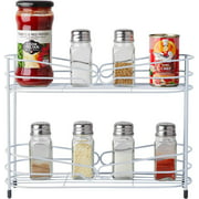 XBRW Spice Rack Organizer for Cabinet, Spice Wall Mount for Kitchen for Bathroom, Office, Black