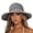 A-gray, variant on Women's Sun Hats Wide Brim Summer Beach Hat for Women Foldable Travel Straw Hat UPF50+ (Creamy)