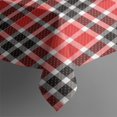 thumbnail image 3 of Red Black White Checkerboard Checkered Pattern Rectangle Tablecloth 60"x84",Waterproof Polyester Rectangle Table Cloth, Wipeable Spillproof Polyester Tablecloth for Dining, Camping, Indoor and Outdoor, 3 of 5