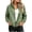 Army Green(LaidesJacket ), variant on LUVDA Womens Lightweight Jacket Full Zip Stand Collar Long Sleeve Casual Windbreaker with Zipper Pockets for Travel & Hiking