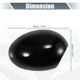 thumbnail image 3 of Unique Bargains Pair Rear View Mirror Cover Cap Replacement Gloss Black for BMW Mini Clubman R55 Hatchback Cooper R56, 3 of 6