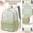 thumbnail image 3 of Adult Leopard Print 3-Piece Backpack Set Large Capacity Lightweight Daypack, 3 of 5