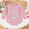 thumbnail image 2 of Baby Newborn Romper ClothesCotton for 3-6 Months Newborn Baby Boy Girl Spring Fall Clothes Long Sleeve Bubble Sweatshirt Romper Cute Infant Outfit, 2 of 7