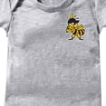 thumbnail image 2 of Gibobby Mameluco polar Mono de verano de manga corta con estampado de béisbol de de animados de Color sólido para niños y niñas de 0 a 24 meses(Gris, 12-18 Meses), 2 of 3