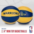 thumbnail image 2 of Balones de baloncesto de juguete Franklin Sports NBA Golden State Warriors de 4 pulgadas, 2 of 8
