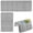 Gray, variant on 5 Pcs Sofa Headrest Cover Armrest Cover Furniture Protector with Side Pocket,Khaki