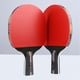 thumbnail image 5 of Juego de 2 raquetas de tenis de mesa profesionales de tres estrellas, fáciles de usar, para principiantes (1 mango recto, 1 mango horizontal)., 5 of 6