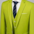 thumbnail image 5 of Men's 3 Pieces Elegant Solid One Button Slim Fit Suit Sets-b, 5 of 5
