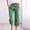 Green, variant on Women's Plus Womens Dress Pants for Work Plus Size Pants for Women Work Casual Cropped Women Casual Embroidery Eyelet Elastic Drawstring Capri Pants Fashion Solid Color Capri Leggings with Pocket