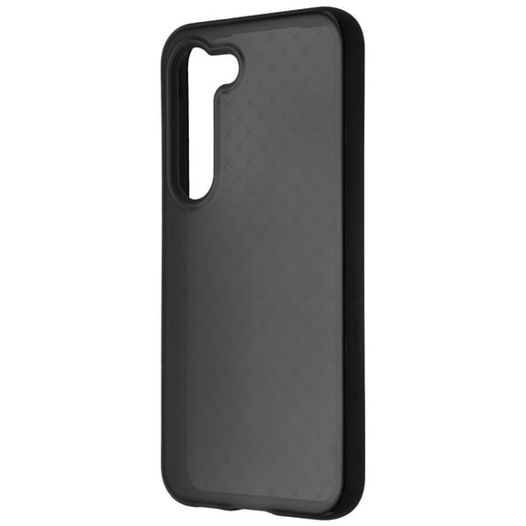 Open Box Tech21 Evo Check Flexible Gel Case for Samsung Galaxy S23 - Smoke/Black