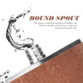 thumbnail image 2 of Miangastore Flat Flask Light Brown Pu Leather 1Pcs 5.5x3.7in, 2 of 8