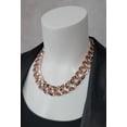 thumbnail image 2 of Ky & Co Rose Gold Tone Wide Double Curb Chain Link Necklace 18" Ladies Adult Female Women, 2 of 6