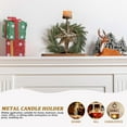 thumbnail image 5 of Candelabros de metal para velas votivas navideñas, adornos para mesas navideñas, candelabros con forma de copo de nieve, candelabros para el hogar, bodas, fiestas, decoración de mesas, 5 of 5