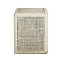 Elk Home Oneka Accent Table, Shoji White Finish, Coastal Style for Entryway, Bedroom, Living Room