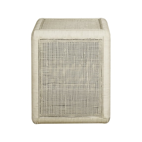 Elk Home Oneka Accent Table, Shoji White Finish, Coastal Style for Entryway, Bedroom, Living Room