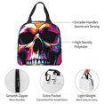 thumbnail image 4 of Honeii Colorful Skull Print Lunch Bag Women, Lunch Box Lunch Bag for Women Adult Men, Small Leakproof Cute Lunch Tote Large Capacity Reusable, 4 of 8