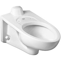 AFWALL MILLENNIUM FLOWISE FLUSHOMETER TOILET WITH EVERCLEAN, BACK SPUD, WHITE