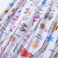 thumbnail image 5 of Defitshape Women's Two Piece Pj Cotton Blend Capri Pajama Set Short Sleeve Pant Soft Sleepwear Printed Patterned Lightweight Cute Patterned4 Small, 5 of 5
