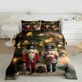 thumbnail image 2 of jejeloiu Vintage Xmas Nutcracker Bedding Comforter Set,Rustic Pine Cone Twin Comforter Sets,Happy New Year Bedding Set For Adults,Ultra Soft Home Decor Reversible,2-Piece, 2 of 8