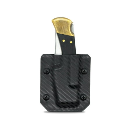 Clip & Carry Kydex Sheath for the Buck 110/112 Folding Knife Carbon Fiber Black