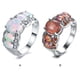 thumbnail image 4 of Minnieouse Anillo gran piedra ovalada moda encanto joyería dedo accesorios Iris piedra de nacimiento mujeres boda compromiso propuesta Accesorios de disfraces Naranja 10 # Minnieouse AP014923-12, 4 of 6