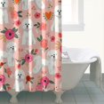 thumbnail image 2 of Pink Bichon Frise and Flower Shower Curtain 72x84in ,Bathroom Decorative Shower Curtains Set with 12 Hooks,Modern Waterproof Washable Shower Curtain, 2 of 4