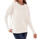 thumbnail image 2 of Suéter de Otoño 2025 para Mujer, Jersey de Punto Acanalado de Larga, Holgado, Cuello Redondo, Murciélago, Suéter Dividido. XXXL, 2 of 9