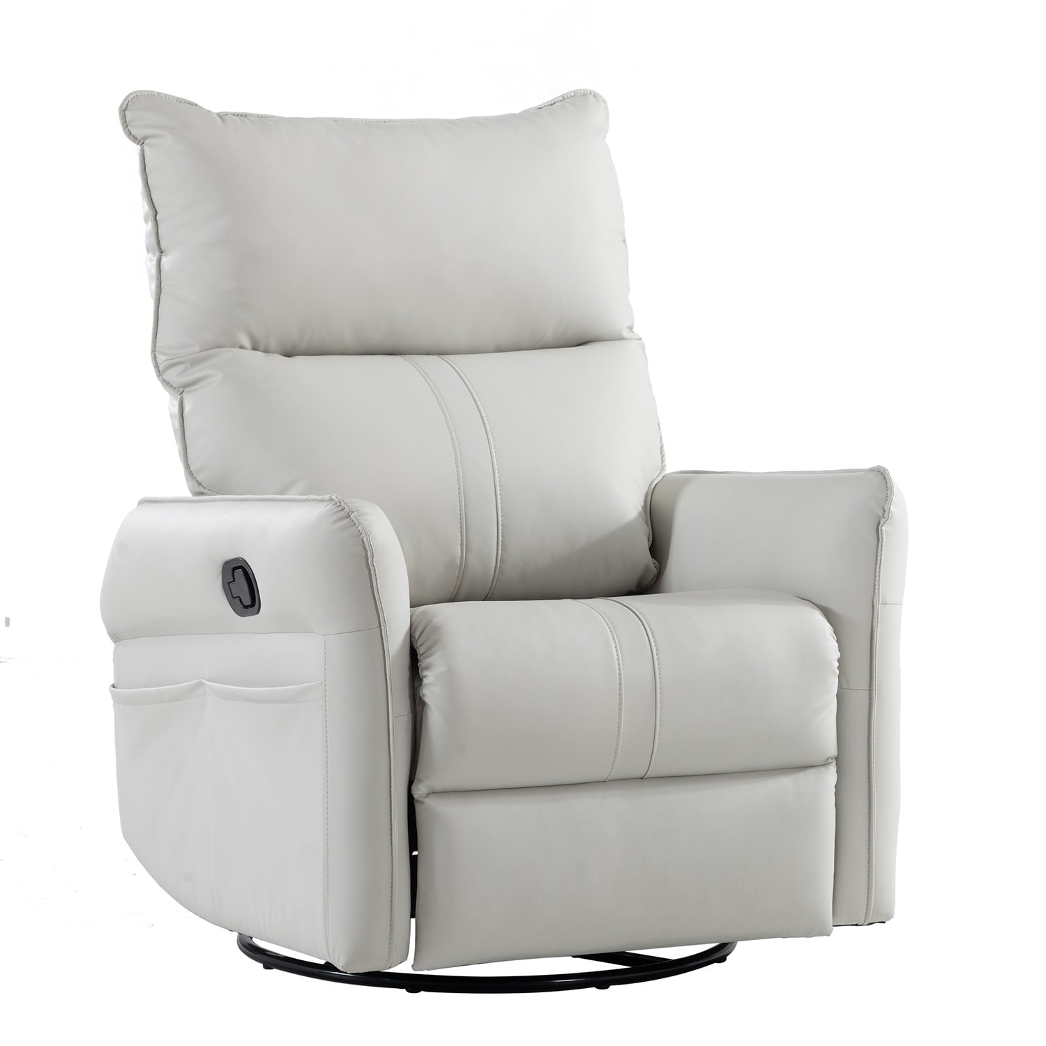 Kadyn Rocking Recliner Chair, 360 Degree Swivel Nursery Rocking Chair, Home Theater Seating with USB Charging Ports for Living Room Bedroom, Light Gray Kadyn Rocking Recliner Chair, 360 Degree Swivel Nursery Rocking Chair, Home Theater Seating with USB Charging Ports for Living Room Bedroom, Light Gray