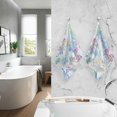 thumbnail image 5 of Coolnut Hand Towels Watercolor Flowers Patterned 2 PCS, Cotton Bath Towel for Drying Face Hands Body Decorative Water Absorbent Lightweight Towels for Bathroom Ktichen Travel Gym, 16"x28", 5 of 6