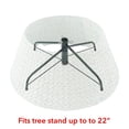 thumbnail image 3 of 24-Inch Water Hyacinth Christmas Tree Collar, Woven Tree Base Cover with Cord Cut Out, Seafoam, 3 of 6