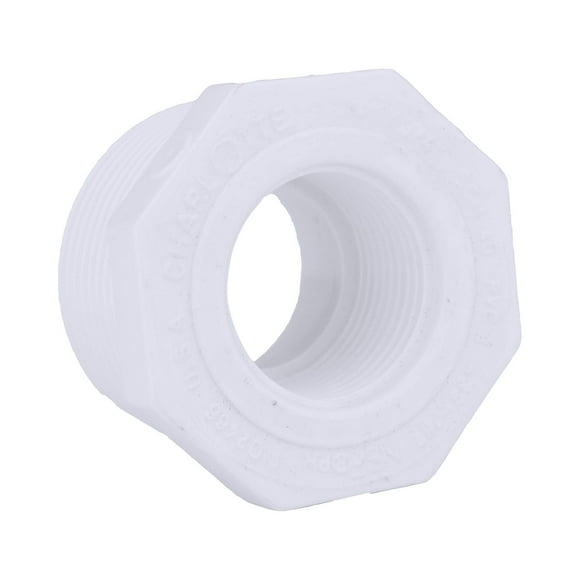 Buje Charlotte Pipe SCH 40 PVC rojo de 1 1/4 x 3/4