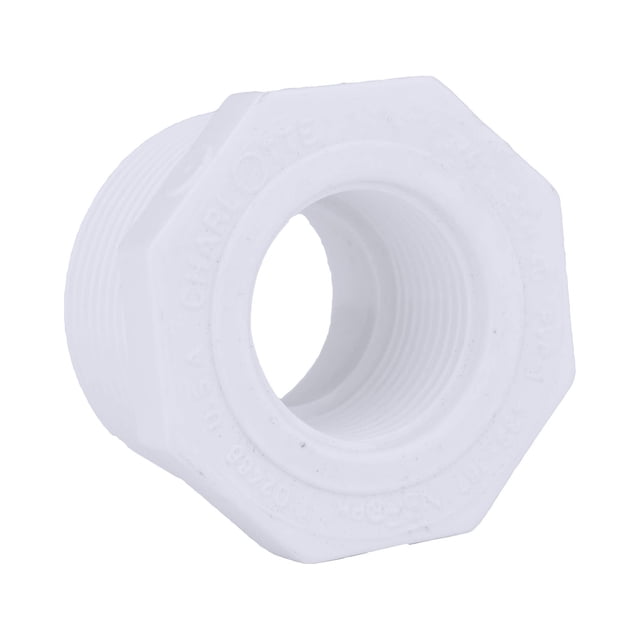 Buje Charlotte Pipe SCH 40 PVC rojo de 1 1/4 x 3/4