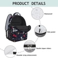 thumbnail image 3 of Starry Night Waterproof Backpack - Breathable & Durable with Spinal Support, Constellation Print for School & Commuting, 3 of 6
