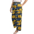 thumbnail image 6 of Gleelist Women Plus Size Casual Drawstring Wide Leg Pants Stretchy Straight Long Trousers With Pocket XL-5XL, 6 of 7