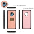 thumbnail image 5 of Galaxy S9 Wallet Detachable Case, Dteck [wrist band][14 Card Slots] Zipper Purse Phone Case Multi-functional Folio Flip PU Leather Removable Magnetic Back Cover For Samsung Galaxy S9,Pink, 5 of 10