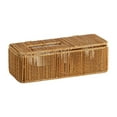 thumbnail image 3 of Caja de pañuelos de imitación de ratán, porta pañuelos decorativo de estilo japonés, porta servilletas de papel, estuche para tocador, mesa de centro 31 cm x 13 cm x 9 cm, 3 of 8